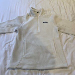 Patagonia Women's Better Sweater® 1/4-Zip Fleece White Synchilla